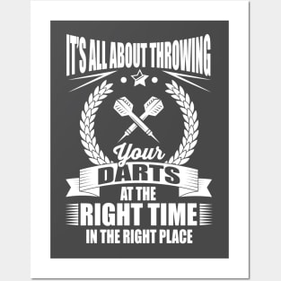 Throw your darts in the right place 2 Posters and Art